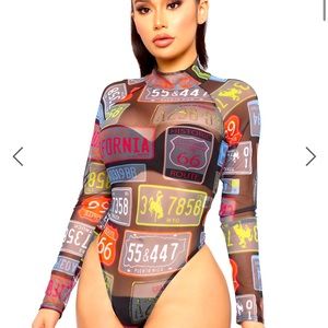 Fashion nova mesh top🌈